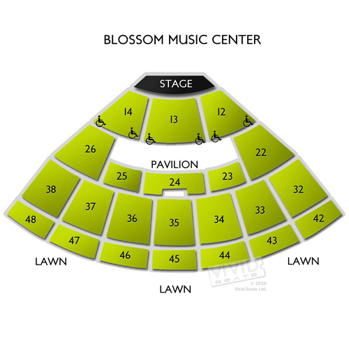 Blossom Music Center Cuyahoga Falls Seating Chart
