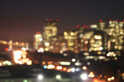 Blurred City Lights Background