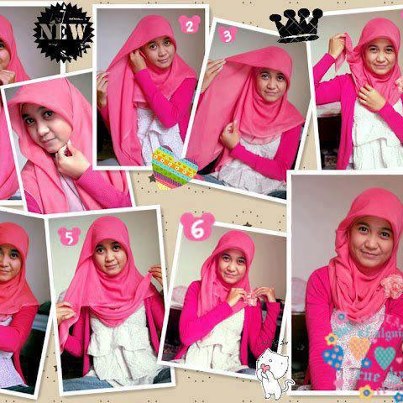 Cara Hijab Paris Simple