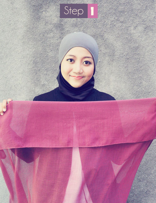 Cara Hijab Paris Simple