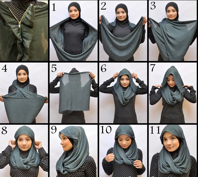 Cara Memakai Hijab Modern 2013