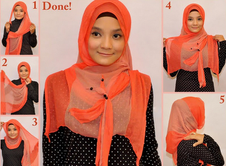 Cara Memakai Hijab Modern 2013