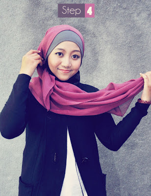 Cara Memakai Hijab Paris Simple