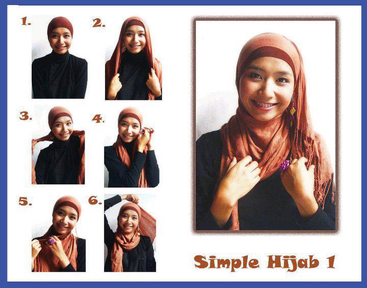 Cara Memakai Hijab Paris Terbaru