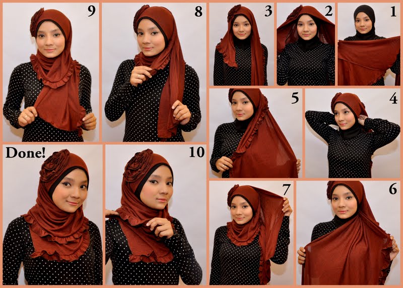 Cara Pakai Hijab Modern Segi Empat