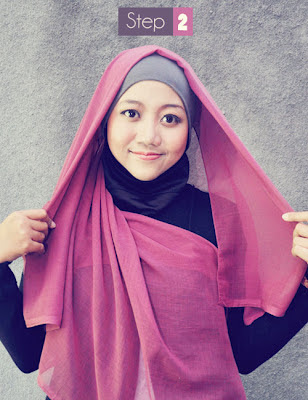 Cara Pakai Hijab Paris Modern