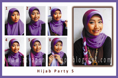 Cara Pakai Hijab Paris Simple