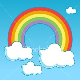 Cartoon Half Rainbow