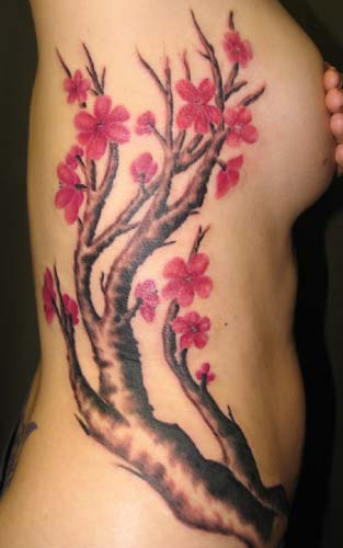Cherry Blossom Tattoo Designs For Girls