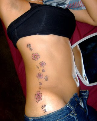 Cherry Blossom Tattoo Designs For Women Small