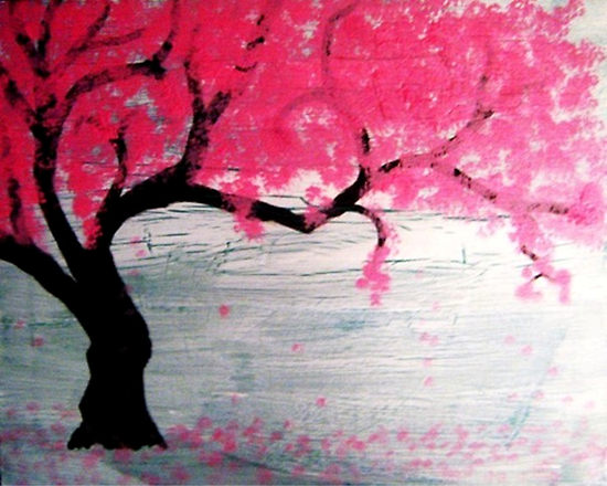 Cherry Blossom Tree Art