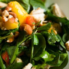 Chicken And Mango Salad With Ginger Orange Dressing