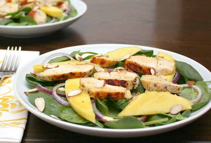 Chicken And Mango Salad With Lime Dressing