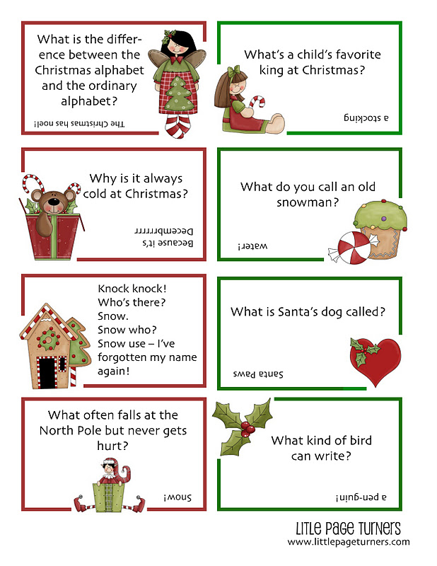 Christmas Jokes For Kids Printable