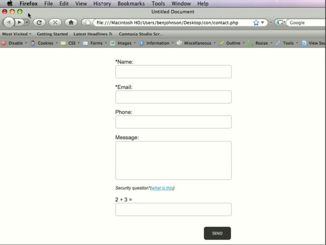Contact Php Form Tutorial