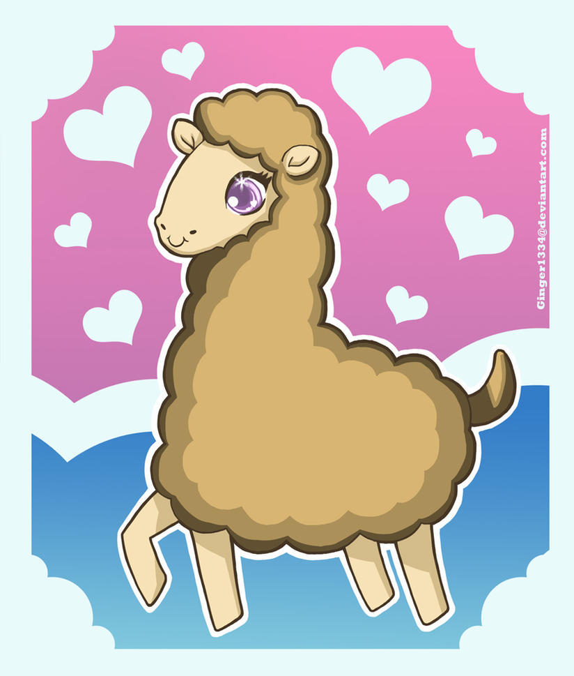 Cute Llama Cartoon