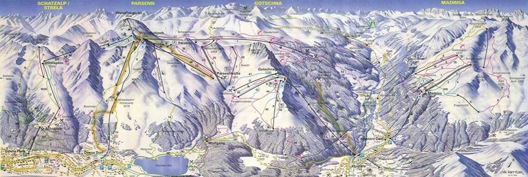 Davos Klosters Piste Map