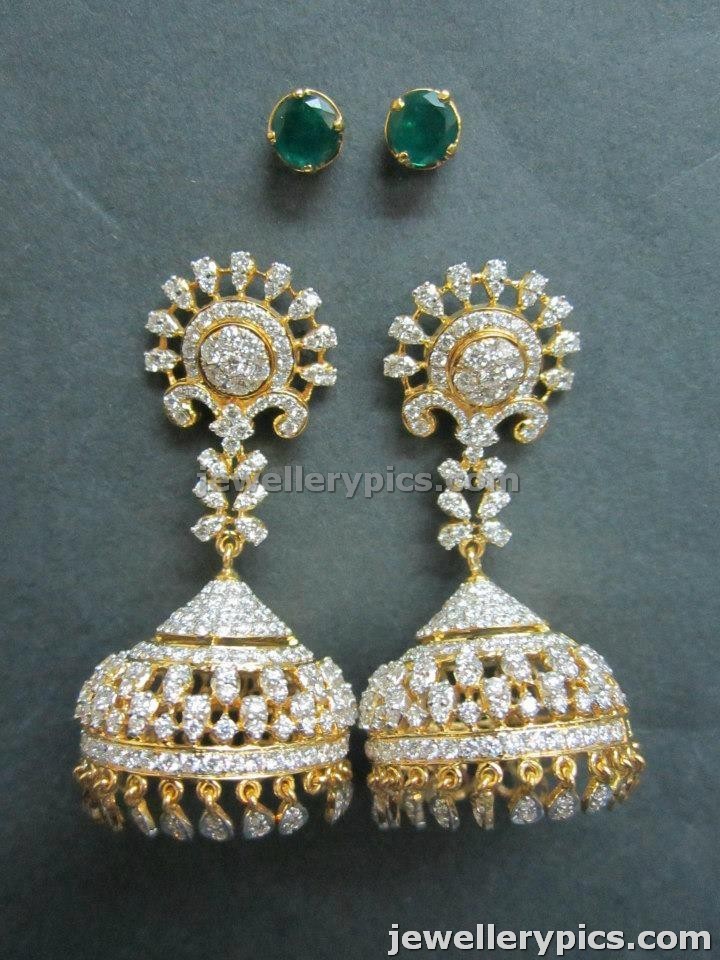 Diamond Jhumki Designs