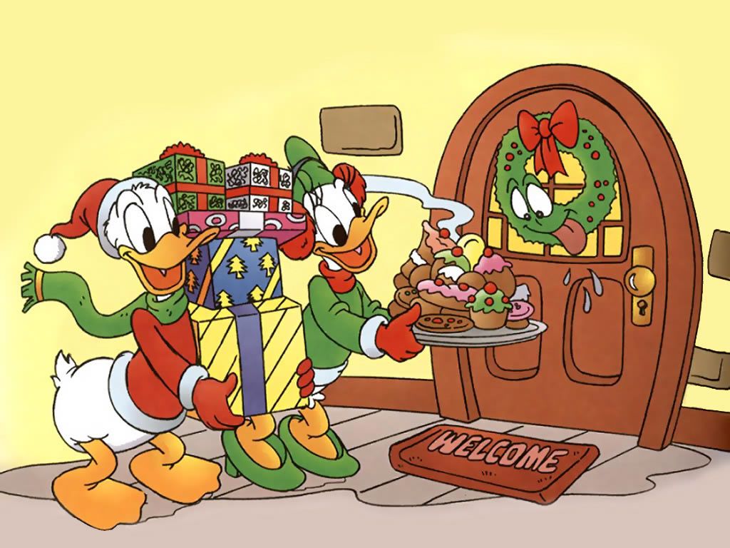 Donald Duck Christmas Wallpaper