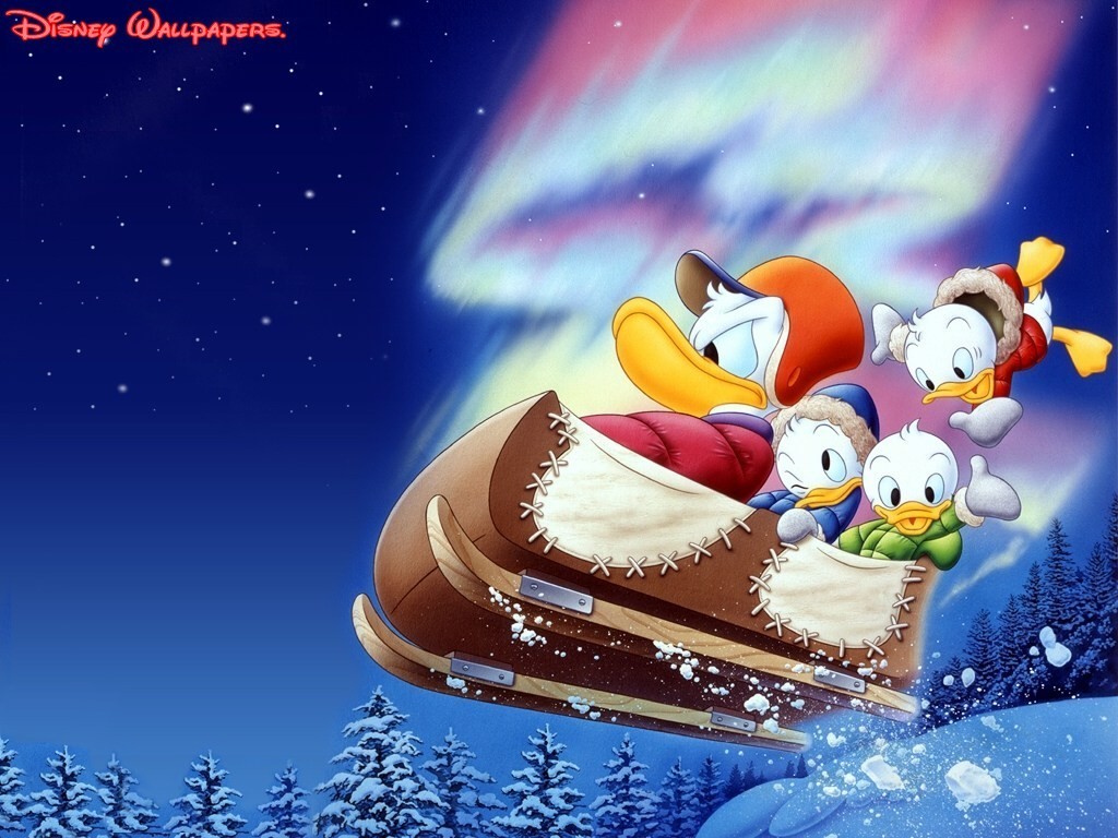 Donald Duck Christmas Wallpaper