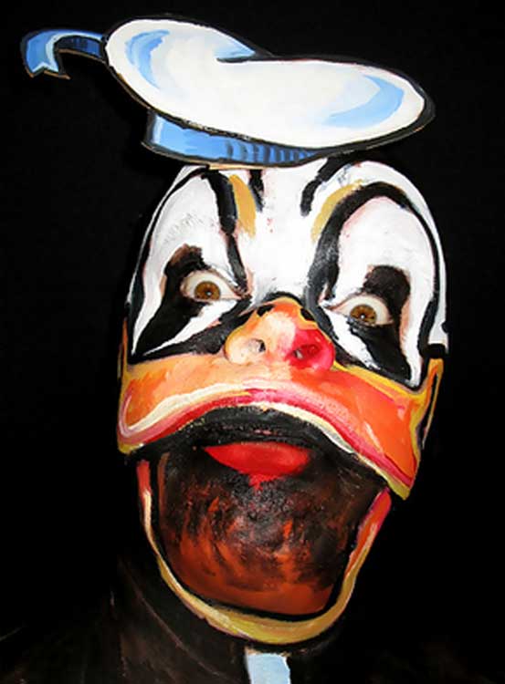 Donald Duck Face Paint