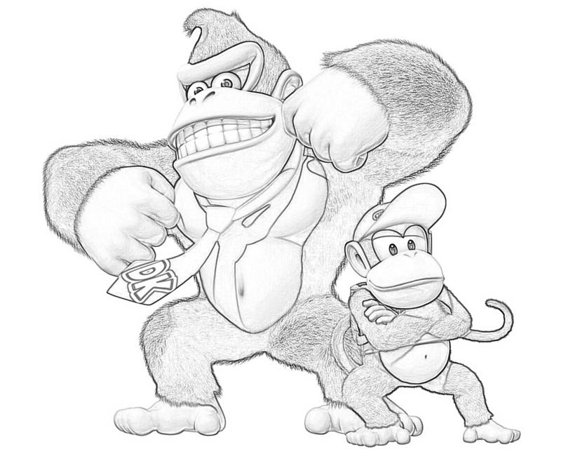 Donkey Kong Country Returns Coloring Pages