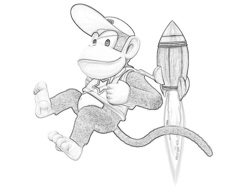 Donkey Kong Country Returns Coloring Pages