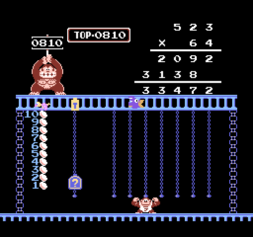 Donkey Kong Jr Math