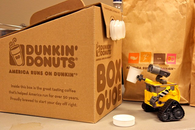 Dunkin Donuts Box O Joe Size
