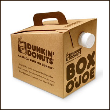 Dunkin Donuts Box O Joe Size