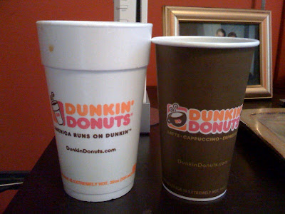 Dunkin Donuts Coffee Cup Size