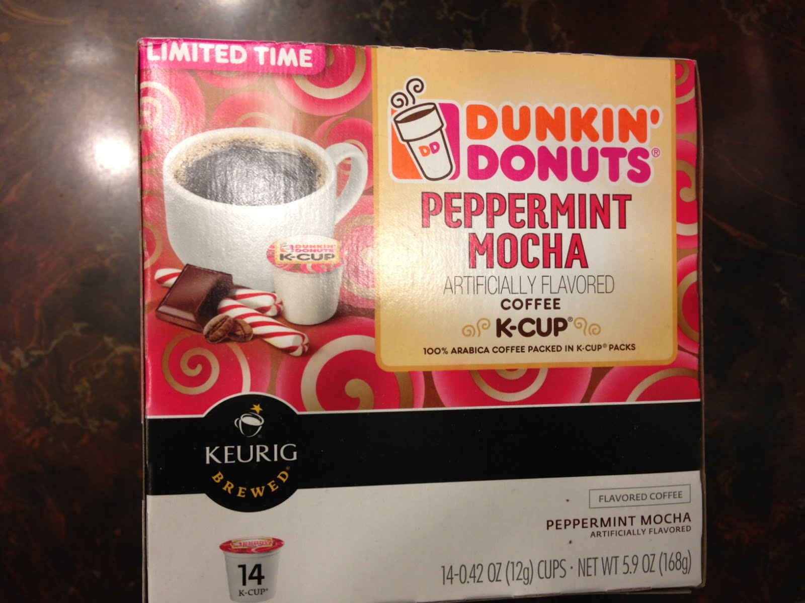 Dunkin Donuts Coffee K Cups Peppermint Mocha
