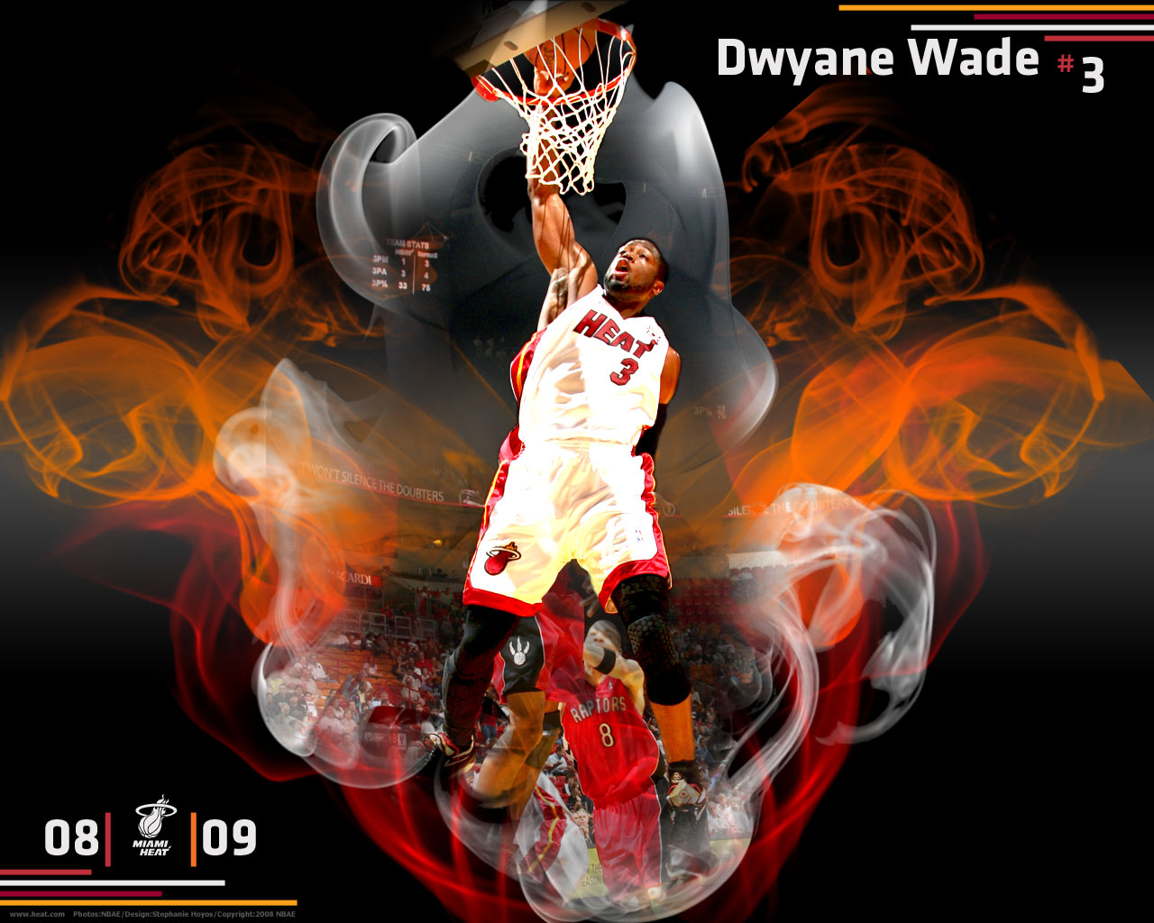 Dwyane Wade Dunking Wallpaper