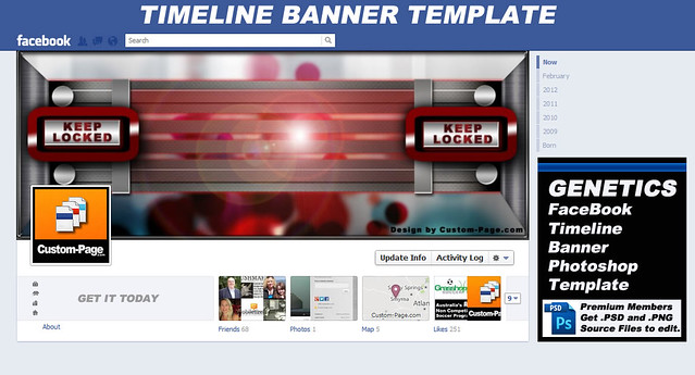 Facebook Timeline Photoshop Template Download