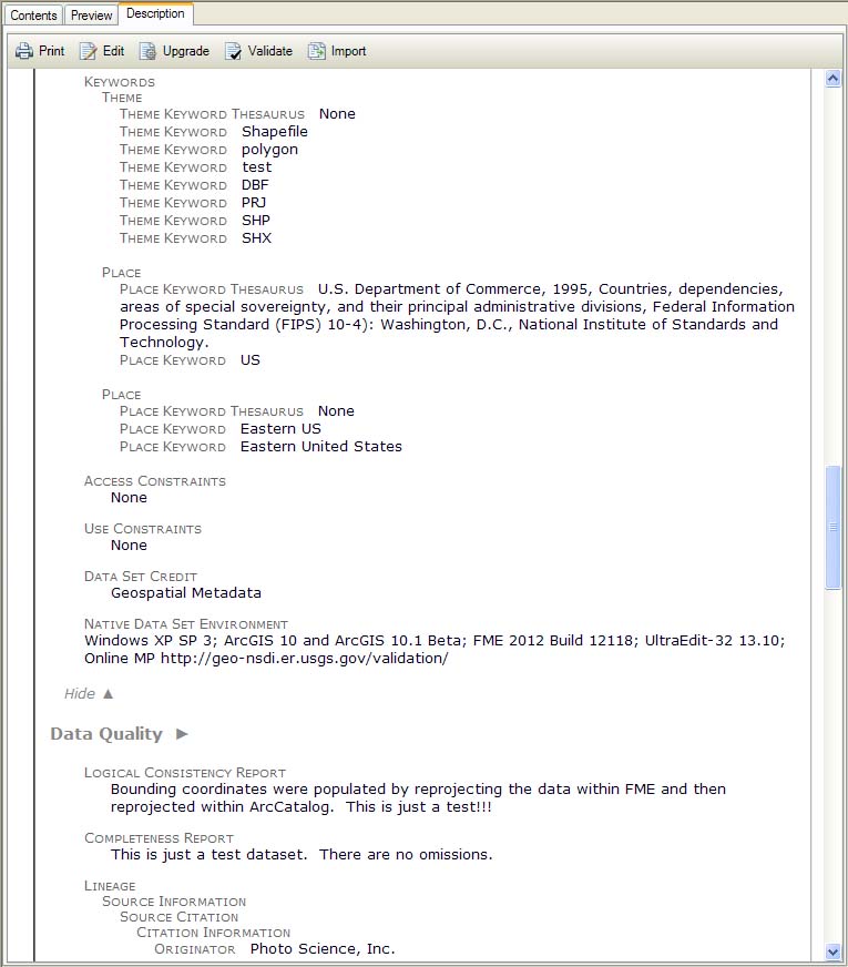 Fgdc Metadata Editor For Arcgis 10.1