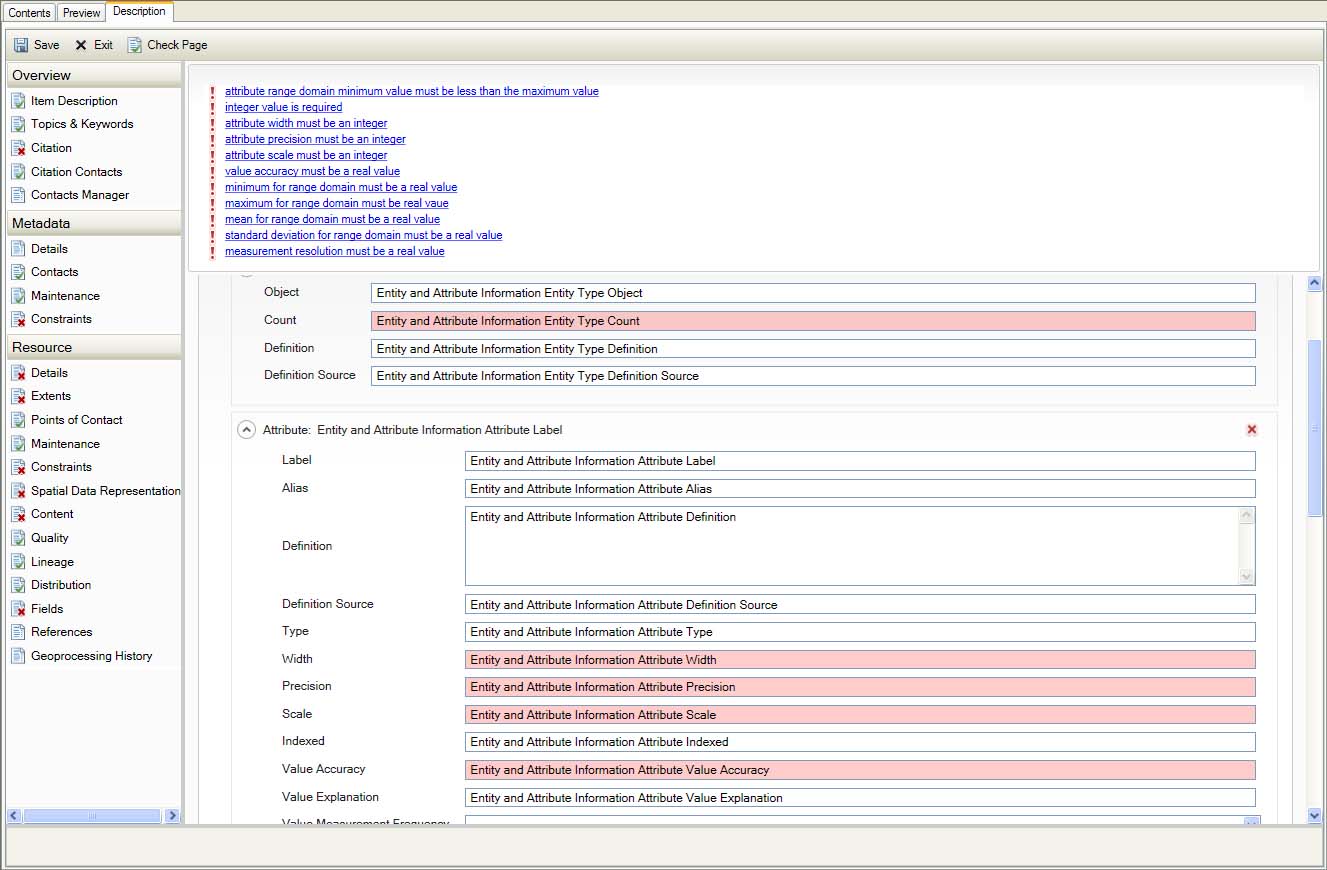 Fgdc Metadata Editor For Arcgis 10.1