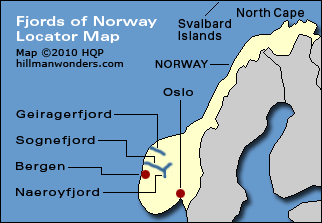 Fjords Of Norway Map