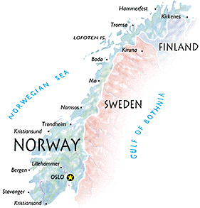 Fjords Of Norway Map