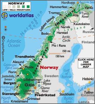 Fjords Of Norway Map