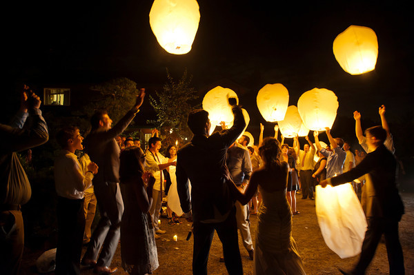 Floating Lanterns Wedding