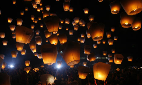 Floating Lanterns Wedding