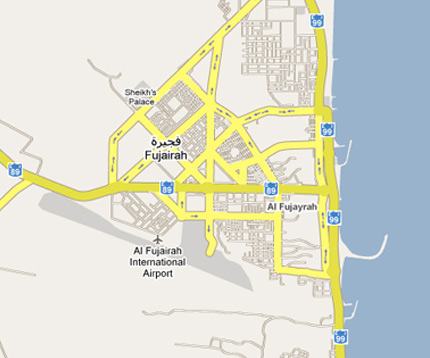 Fujairah City Map
