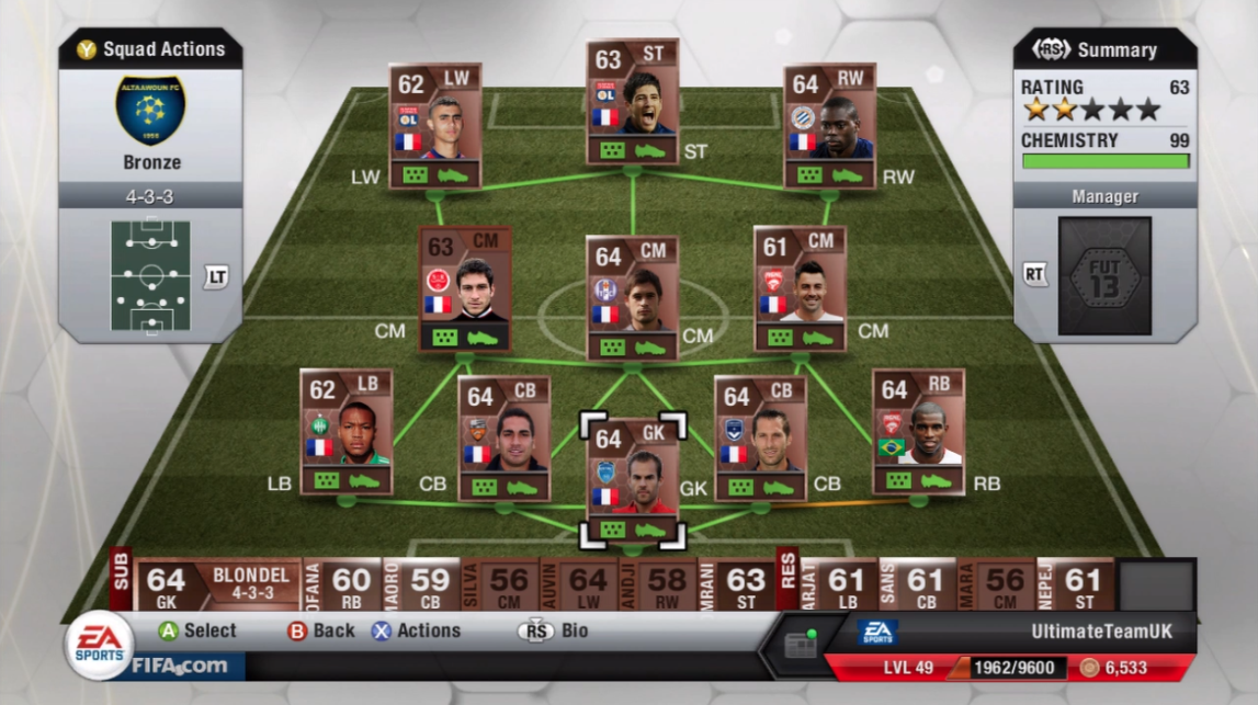 Fut 13 Cards