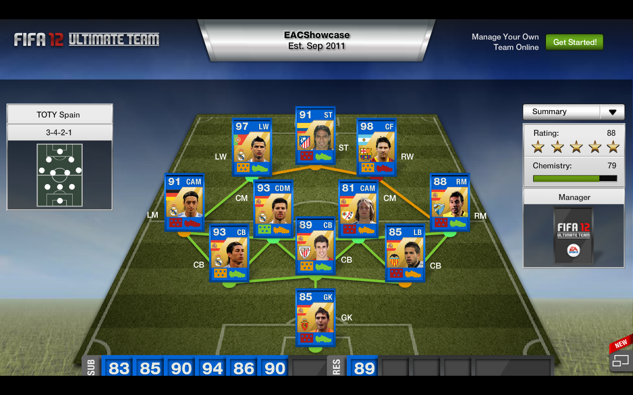 Fut 13 Toty Cards