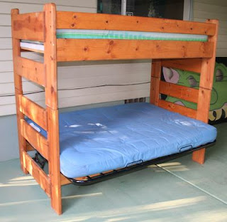 Futon Bunk Bed Wooden