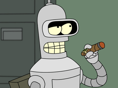 Futurama Bender Smoking