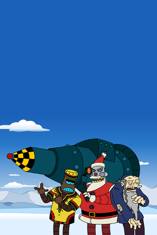 Futurama Santa Wallpaper