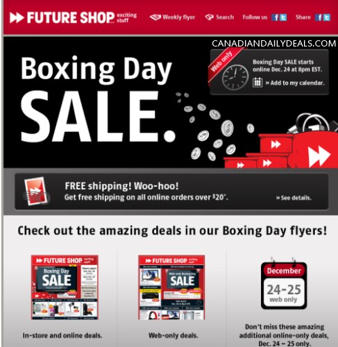 Future Shop Boxing Day Flyer 2010