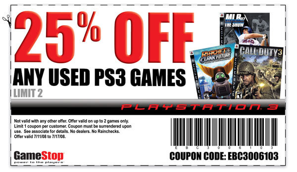 Gamestop Coupons Printable