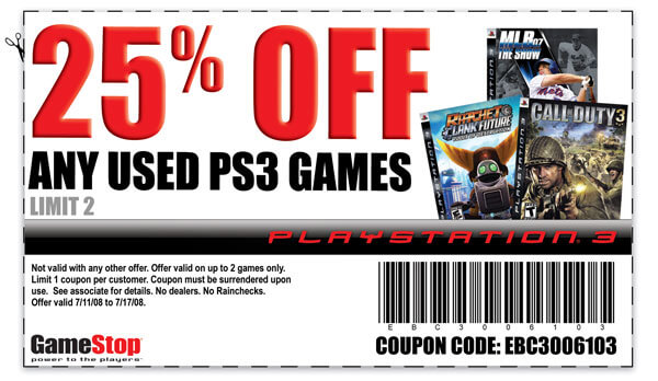Gamestop Coupons Printable July 2013